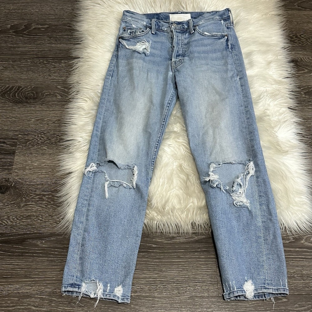 MOTHER Superior Denim Jeans The Tomcat Womens‎ Size 25 in Confession Rip Knee